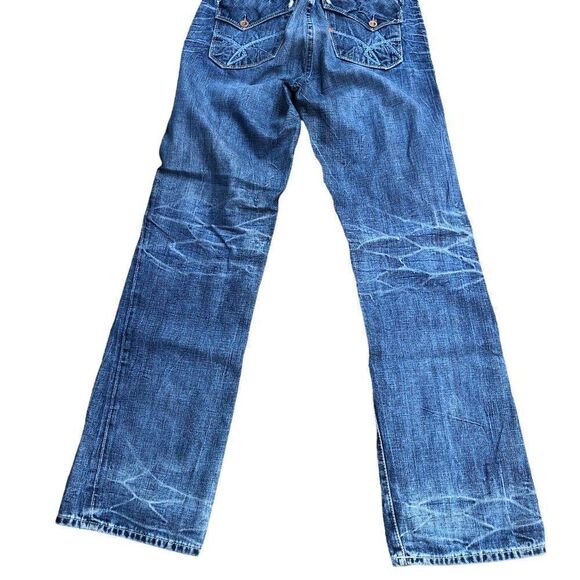 RARE Union Designer Jeans Size 34 Blue - Picture 3 of 14